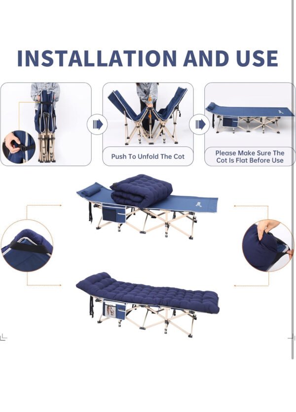 Camping Cots with Mattress #H36 - Image 8