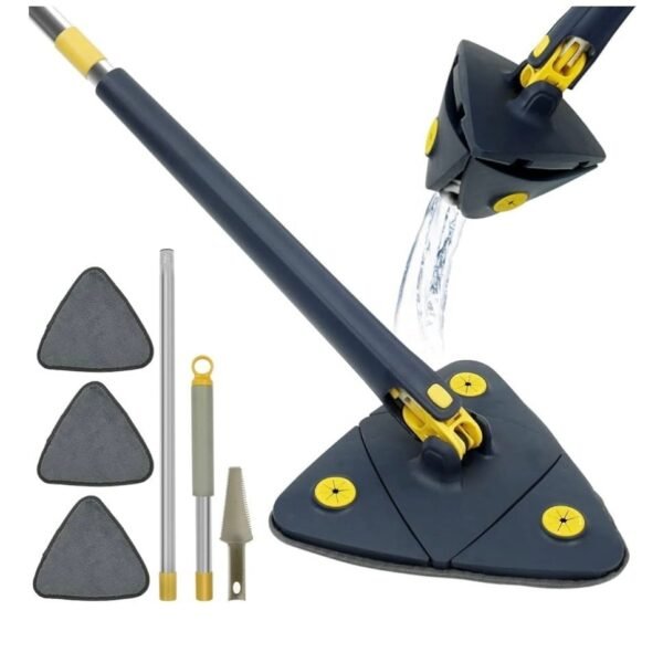 Cleaning Mop 360° Rotatable with 4 Replacement Pads - Image 3
