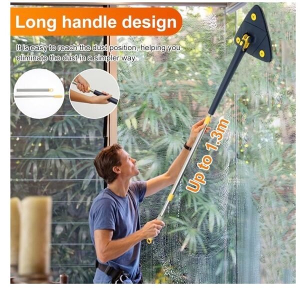 Cleaning Mop 360° Rotatable with 4 Replacement Pads