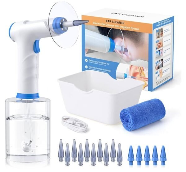 Ear Wax Removal, Electric Ear Cleaning Kit with Light –