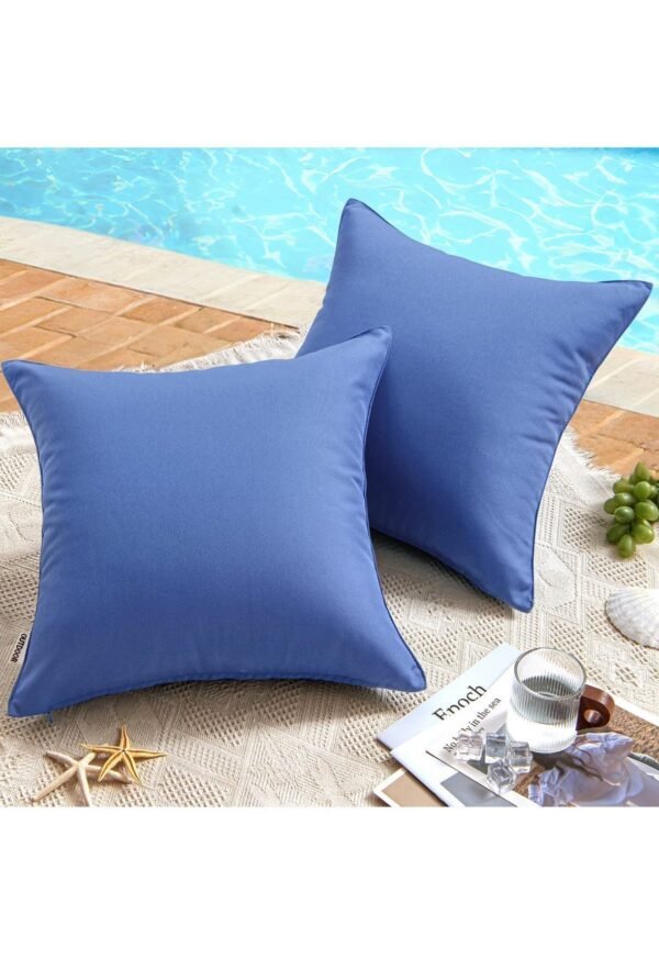 MIULEE Pack of 2 Outdoor Waterproof Pillow Covers