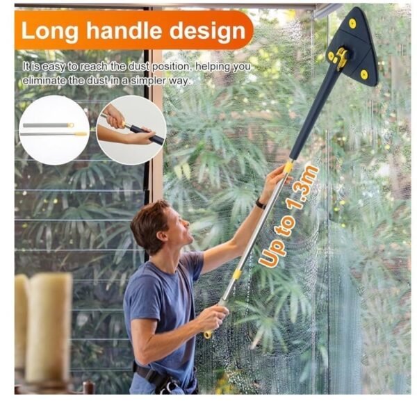 Cleaning Mop 360° Rotatable with 4 Replacement Pads