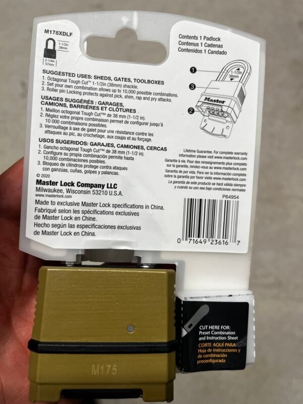 MASTERLOCK Resettable Combination Padlock - Image 5