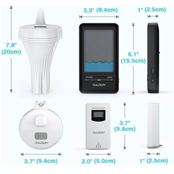 Raddy PT-3 Wi-Fi Pool Thermometer - Image 3
