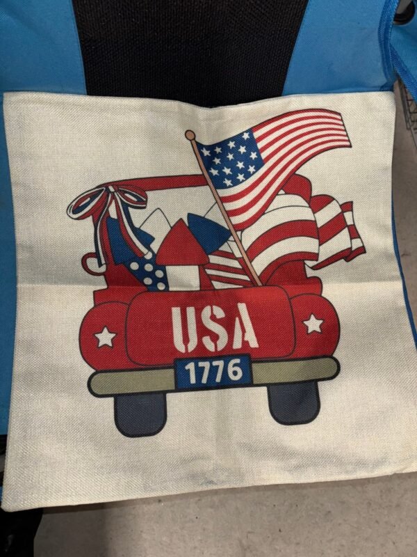 Stars and Stripes Canvas Tote Bag - Image 3
