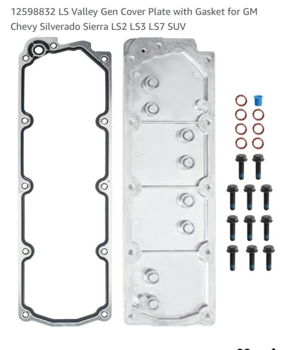 LS Valley Gen Cover Plate with Gasket for GM Chevy Silverado Sierra LS2 LS3 LS7 SUV