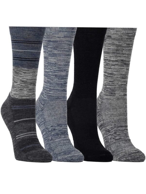 Kirkland Signature Ladies’ Extra-Fine Merino Wool Blend Crew Sock, 4-pair