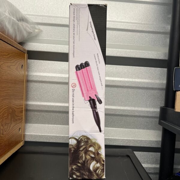Alure Three Barrel Curling Iron Wand with LCD Temperature Display - Image 8