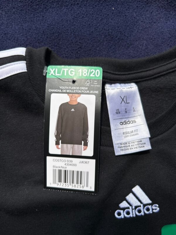 Adidas youth fleece crew, size XL (18/20) - Image 3