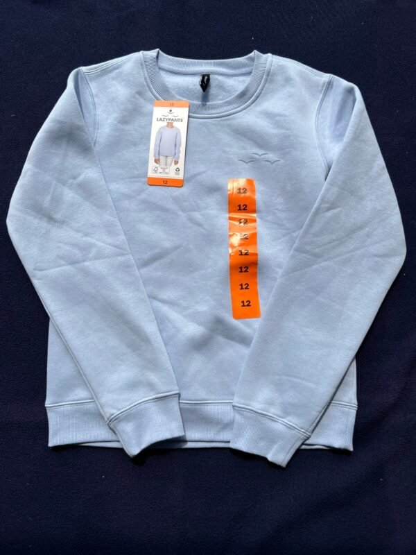 LAZYPANTS, youth fleece crew, size 12