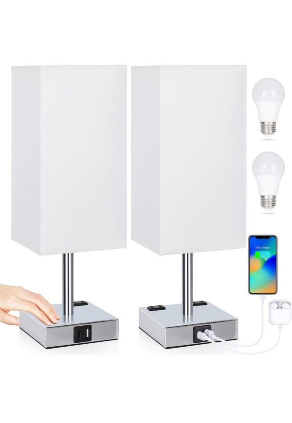 Touch Control Table Lamps Set of 2