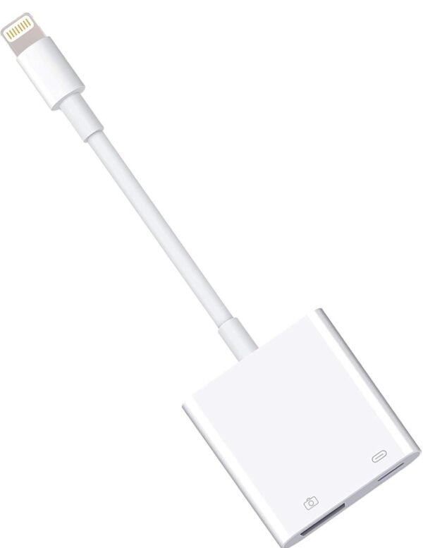 Lightning to USB Camera Adapter with Charging Port –