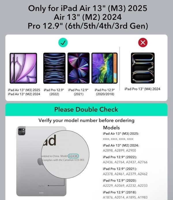 iPad Pro 12.9 13 Inch Case Keyboard – - Image 3