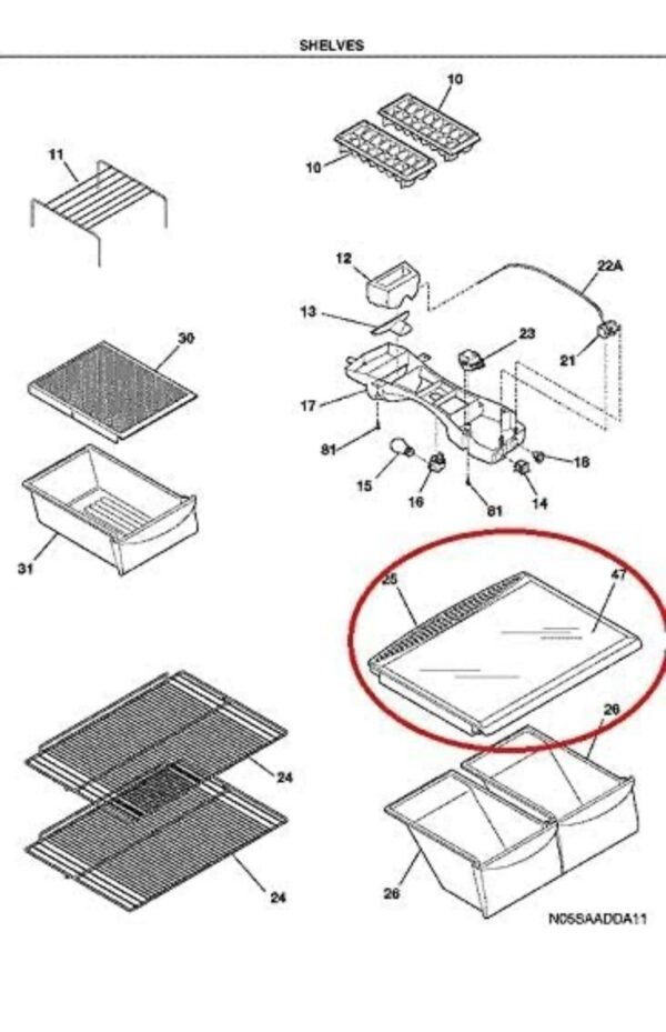 Crisper Glass Replacement