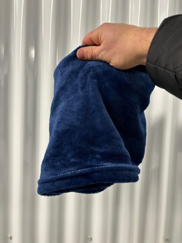 Blue face towel