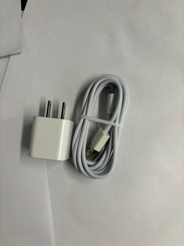 6 foot iPhone charging cable with block –