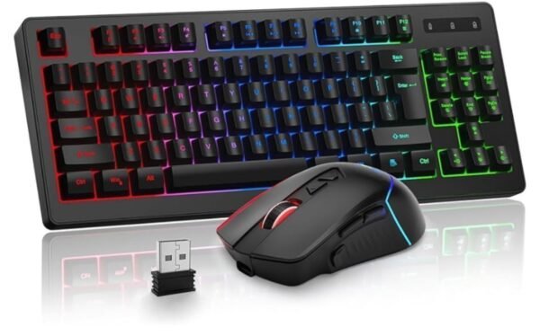 BlueFinger Wireless Gaming Keyboard and Mouse Combo