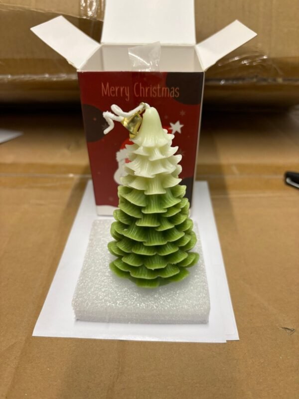 Tea light Christmas tree candle - Image 3