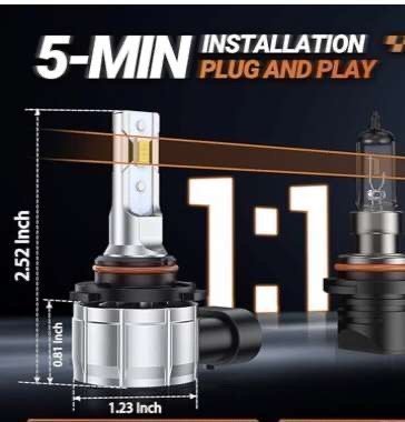 SEALIGHT H10 9145 LED Fog Light Bulbs or DRL - Image 4