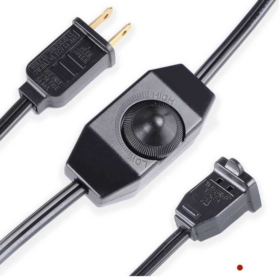 Lamp Dimmer Switch Extension Cord Plug in Dimmer