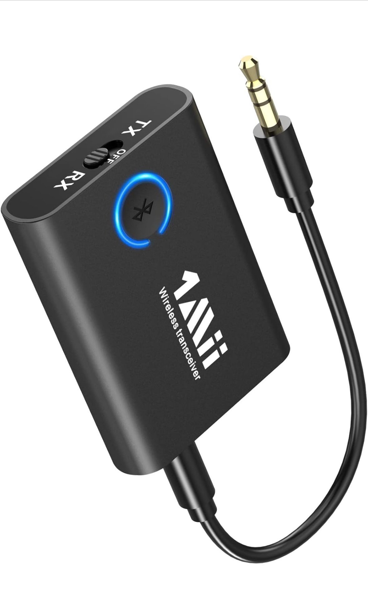 1Mii Bluetooth 5.3 Transmitter Receiver (Black) – - Image 2